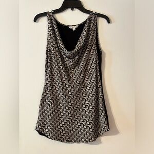 Cabi cowl neck cat print tank size M